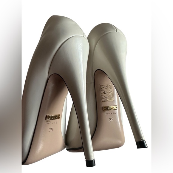 Gucci Elaisa white High Heel pumps sz. 36 - Picture 7 of 9